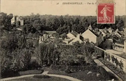 Ak Ermenonville Oise, Teilansicht