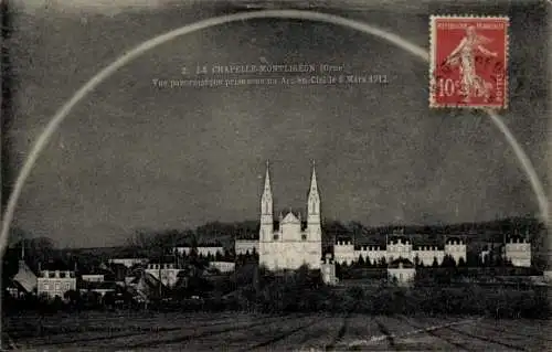 Ak La Chapelle Montligeon Orne, Panorama