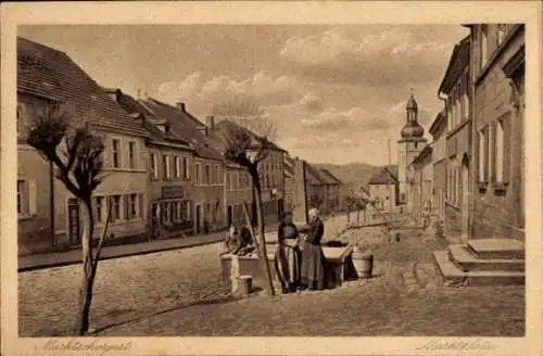 Ak Marktschorgast im Fichtelgebirge, Marktplatz, Kirche