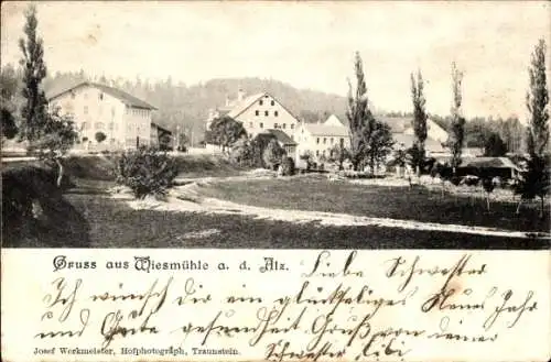 Ak Wiesmühl an der Alz Engelsberg in Oberbayern, Teilansicht