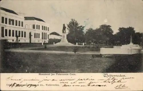 Ak Weltevreden Batavia Jakarta Indonesien, Denkmal Jan Pieterszoon Coen