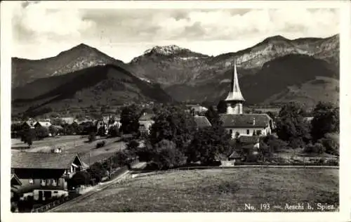 Ak Aeschi bei Spiez Kanton Bern, Kirche