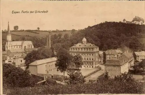 Ak Eupen Wallonien Lüttich, Unterstadt