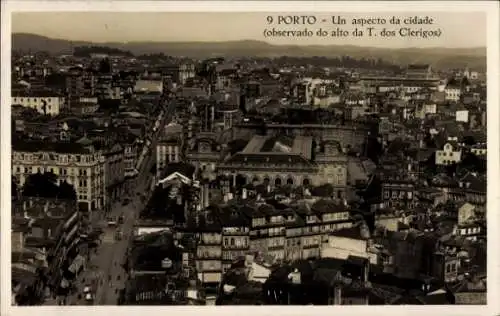 Ak Porto Portugal, un aspecto da cidade, observado do alto da T. dos Clerigos