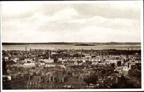 Ak Edinburgh Schottland, Panorama, Blick vom North British Station Hotel