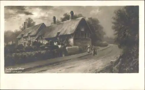 Künstler Ak Stratford upon Avon Warwickshire England, Anne Hathaways Cottage