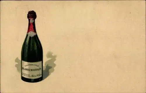 Litho Werbung, Sekt Blankenhorn, Alkohol