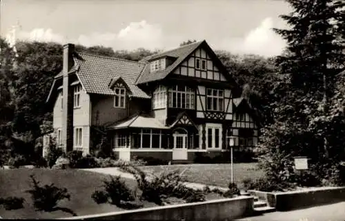 Ak  Timmendorfer Strand in Holstein, Müttergenesungsheim Dünenhaus, Strandallee 44