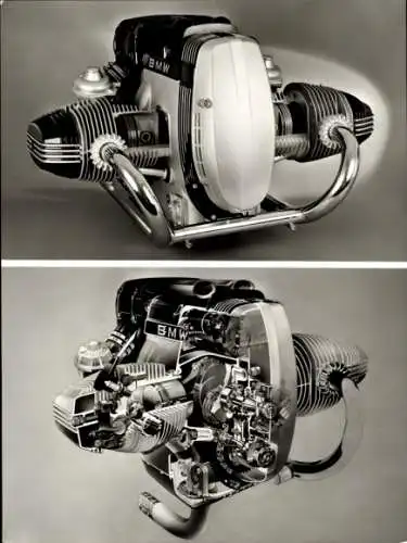 Foto BMW, Grundkonzept von 1923, Boxermotor des Jahrgangs 1983