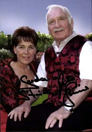 Ak Schauspieler Peter und Gerda Steiner, Portrait, Autogramme, Sänger