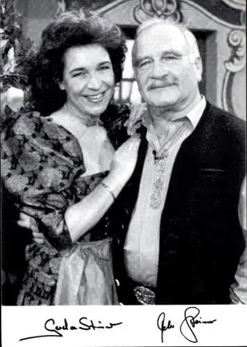 Ak Schauspieler Peter und Gerda Steiner, Portrait, Autogramme, Sänger