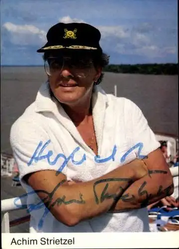 Ak Schauspieler Achim Strietzel, Portrait, Autogramm, das Traumschiff