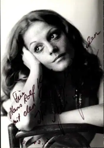 Ak Schauspielerin Gaby Gasser, Portrait, Autogramm