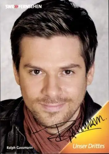 Ak Schauspieler Ralph Gassmann, Portrait, Autogramm, Die Fallers