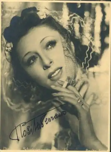 Ak Sängerin und Schauspielerin Rosita Serrano, Portrait, Die kluge Schwiegermutter, Autogramm