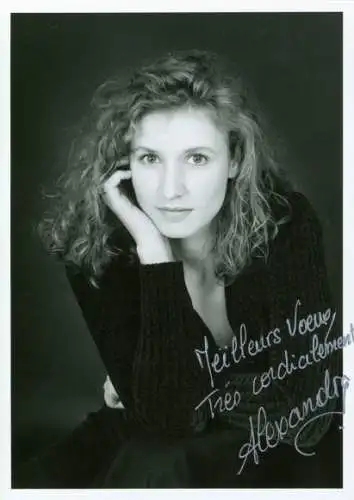 Ak Schauspielerin Alexandra Lamy, Portrait, Autogramm