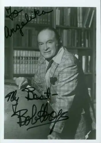 Ak Komiker und Schauspieler Bob Hope, Portrait, Autogramm