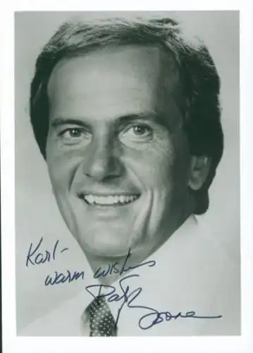 Ak Sänger und Schauspieler Pat Boone, Portrait, Autogramm