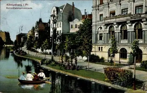 Ak Kaliningrad Königsberg Ostpreußen, Schlossteichpromenade