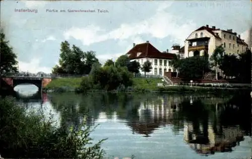 Ak Tschernjachowsk Insterburg Ostpreußen, am Garwehnschen Teich