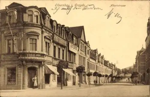 Ak Olbernhau im Erzgebirge, Albertstraße