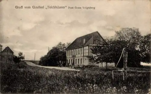 Ak Großvoigtsberg Großschirma in Sachsen, Gasthof Teichhäuser