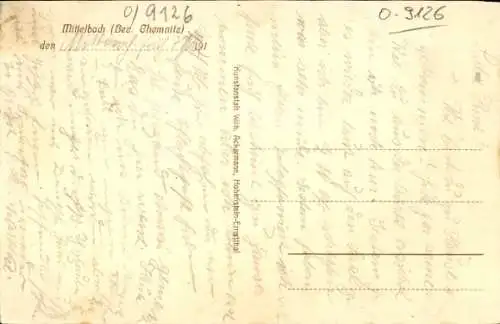 Ak Mittelbach Chemnitz Sachsen, Gasthaus Zur Haltestelle, Bes. H. Kretschmar