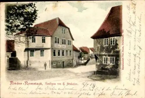 Ak Nieder Ramstadt Mühltal im Odenwald, Gasthaus