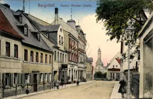 Ak Burgstädt in Sachsen, Kantor Meister Straße