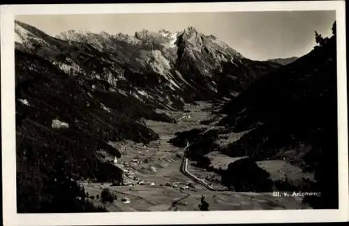 Ak Sankt Anton am Arlberg Tirol Österreich, Panorama vom Arlenweg gesehen