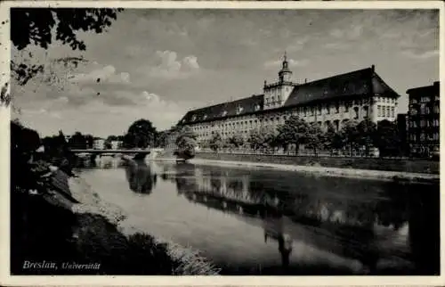 Ak Wrocław Breslau Schlesien, Universität