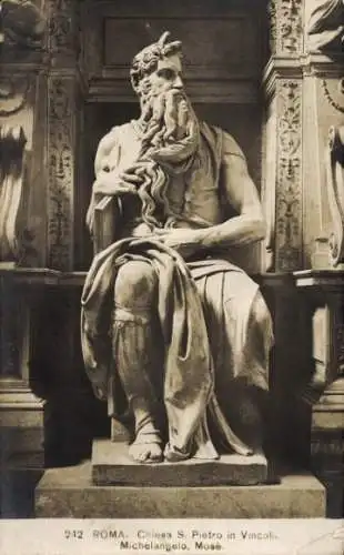 Ak Roma Rom Lazio, Chiesa San Pietro in Vincoli, Mosè di Michelangelo