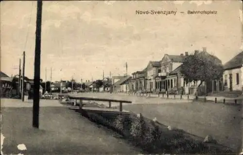 Ak Novo Svenzjany Litauen, Bahnhofsplatz