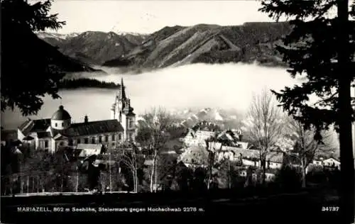 Ak Mariazell Steiermark, Hochschwab, Panorama