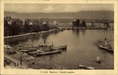 Ak Genf Genf Schweiz, Englischer Garten