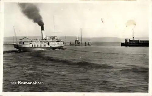 Ak Romanshorn Kanton Thurgau, Dampfer