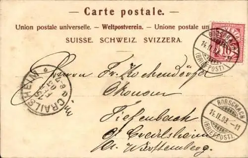 Ak Rorschach Kt Sankt Gallen, Gondelhafen, Ruderboote, Dampfer