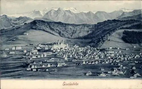 Ak Einsiedeln Kanton Schwyz Schweiz, Gesamtansicht