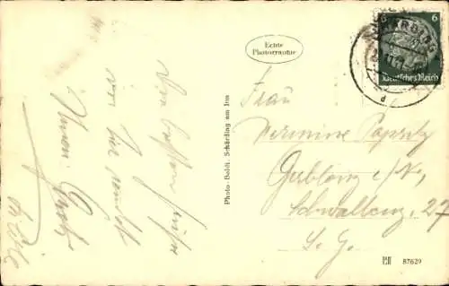 Ak Schärding am Inn Oberösterreich, Wasserpartie, Häuser, Turm