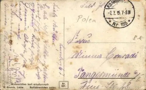 Ak Lwiw Lwów Lemberg Ukraine, Stadttheater
