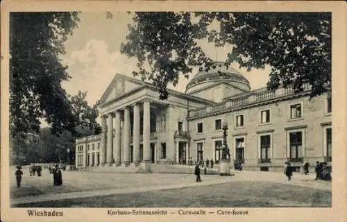 Ak Wiesbaden in Hessen, Kurhaus, Seitenansicht