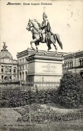 Ak Hannover in Niedersachsen, Ernst August-Denkmal