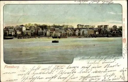 Ak Flensburg in Schleswig Holstein, Teilansicht