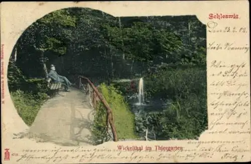 Ak Schleswig an der Schlei, Wickeltal im Tiergarten