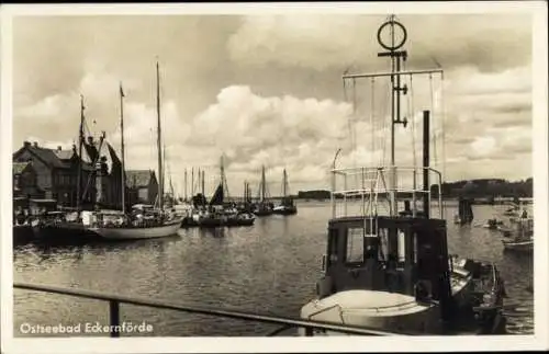 Ak Ostseebad Eckernförde, Hafen