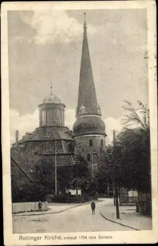 Ak Rellingen in Holstein, Kirche