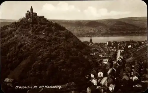 Ak Braubach am Rhein, Marksburg