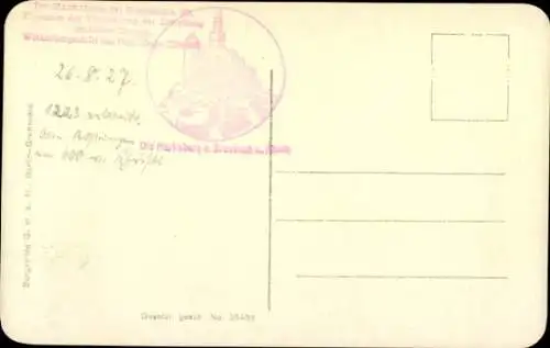 Ak Braubach am Rhein, Marksburg