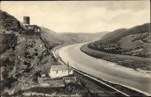 Ak Lasserg Münstermaifeld an der Mosel, Burg Bischofstein, Ruine, Panorama