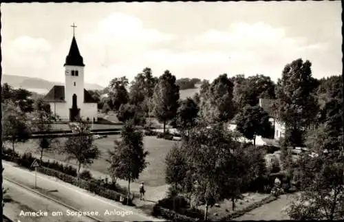 Ak Amecke Sundern Sauerland, Sorpesee, Anlagen